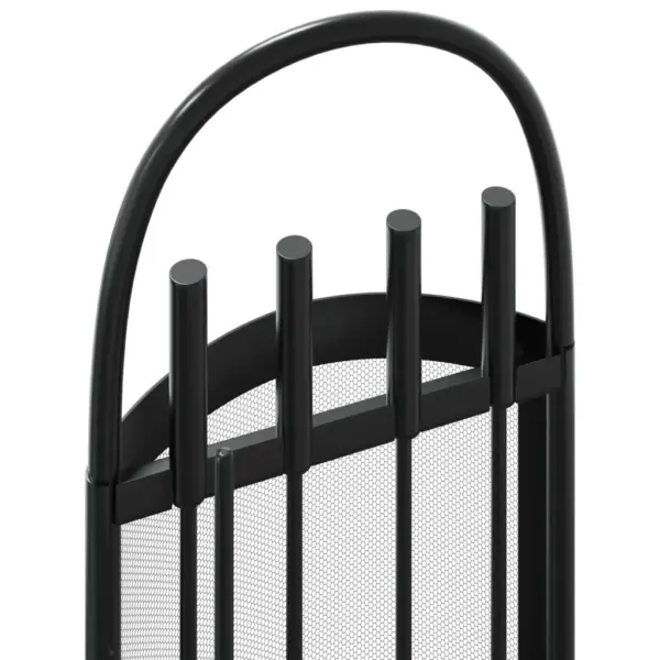 5-osaline terasest kaminatööriistade komplekt hoidikuga, must, 23 x 15 x 66 cm – 7