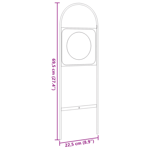 Terasest koolisõidu areenimärgid, 4 tk, must-valge, 22,5 x 69,5 cm – 7