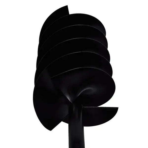 Terasest maapuur käepidemega, 150 mm spiraaliga, 4 pikendustoru, must – 8