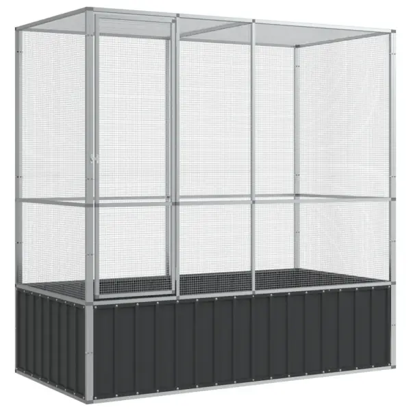 Terasest välilindla, hõbedane ja antratsiithall, 210,5 x 107 x 212 cm – 2