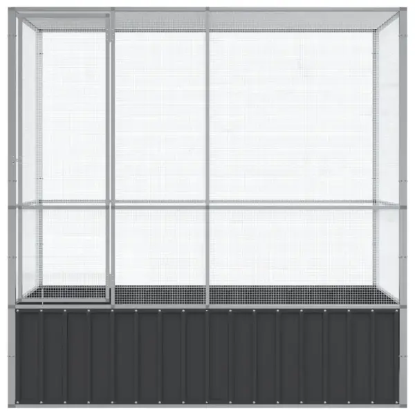 Terasest välilindla, hõbedane ja antratsiithall, 210,5 x 107 x 212 cm – 4