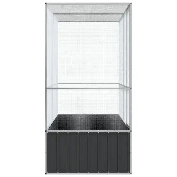 Terasest välilindla, hõbedane ja antratsiithall, 210,5 x 107 x 212 cm – 5