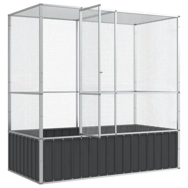 Terasest välilindla, hõbedane ja antratsiithall, 210,5 x 107 x 212 cm – 7