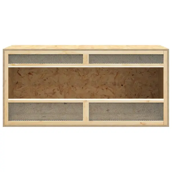 Terraarium roomajatele tehispuidust, klaasiga, 100 x 47 x 47 cm - 4