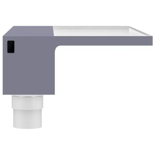 Akrüülist tiigi- ja basseinikosk RGB LED-tuledega, hall/läbipaistev, 45 cm – 8