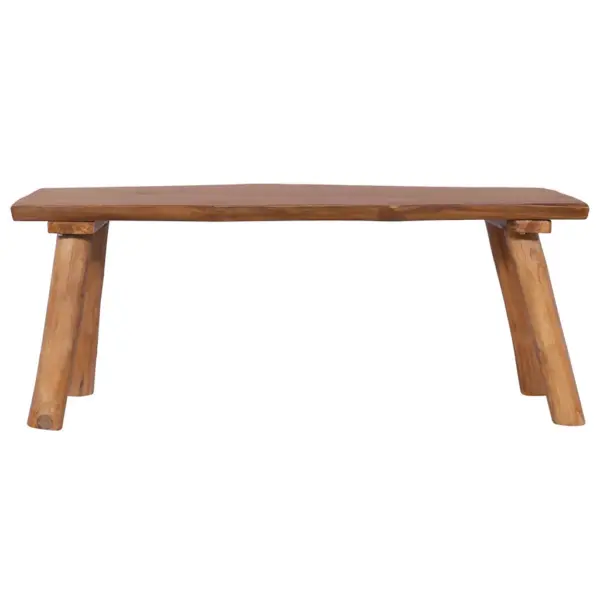 Tiigipuust aiapink 120 cm, õliviimistlusega, pruun - 2