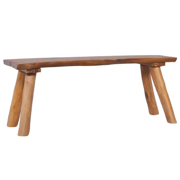 Tiigipuust aiapink 120 cm, õliviimistlusega, pruun - 7