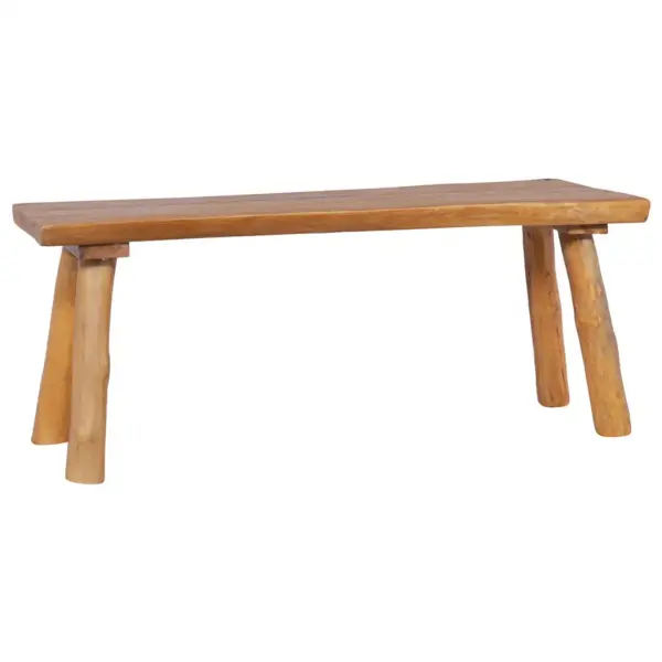 Tiigipuust aiapink 120 cm, õliviimistlusega, pruun - 9