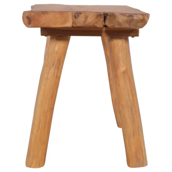 Tiigipuust aiapink 80 cm, õliviimistlusega, pruun - 3