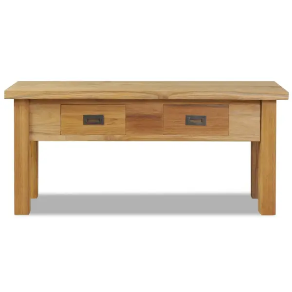 Tiigipuust esikupink 2 sahtliga, koloniaalstiil, 90 x 30 x 40 cm, pruun – 2