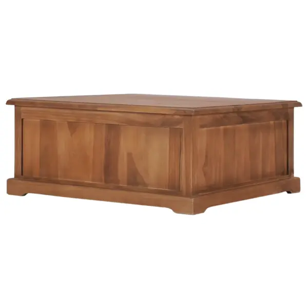 Koloniaalstiilis tiigipuust kohvilaud nelja sahtliga, 68 x 68 x 30 cm – 5