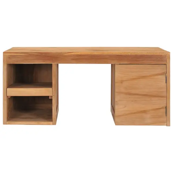 Tiigipuust koloniaalstiilis kohvilaud kapiga, 90 x 50 x 40 cm – 2