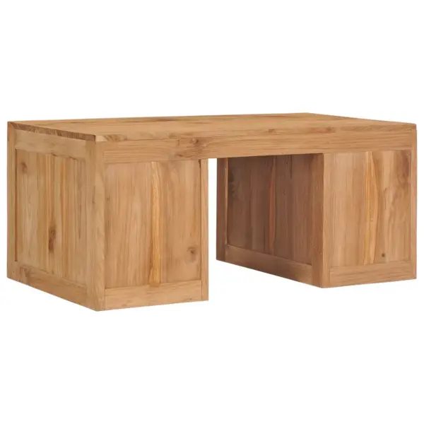 Tiigipuust koloniaalstiilis kohvilaud kapiga, 90 x 50 x 40 cm – 5