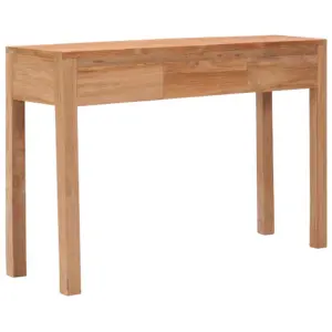 Koloniaalstiilis tiigipuust konsoollaud 3 sahtliga, 110 x 35 x 75 cm