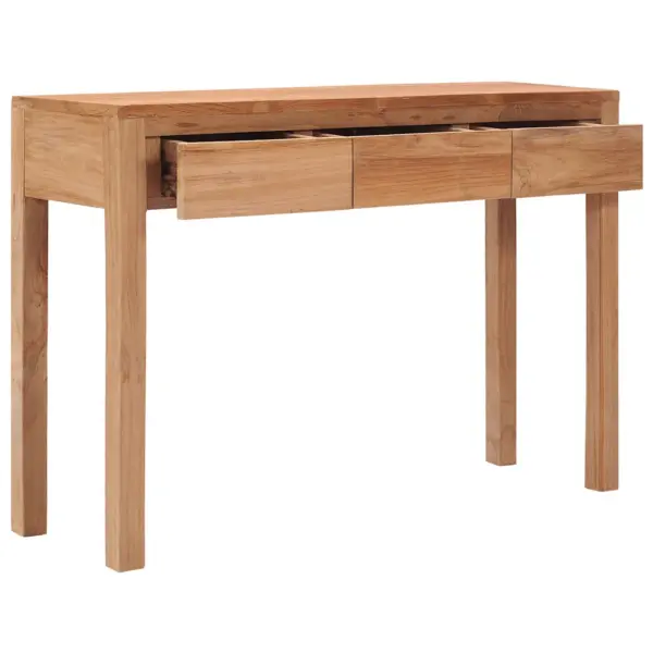 Koloniaalstiilis tiigipuust konsoollaud 3 sahtliga, 110 x 35 x 75 cm – 3