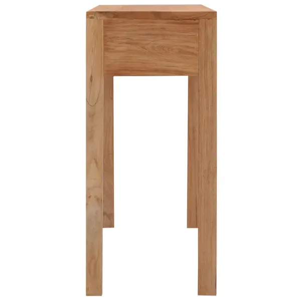 Koloniaalstiilis tiigipuust konsoollaud 3 sahtliga, 110 x 35 x 75 cm – 5