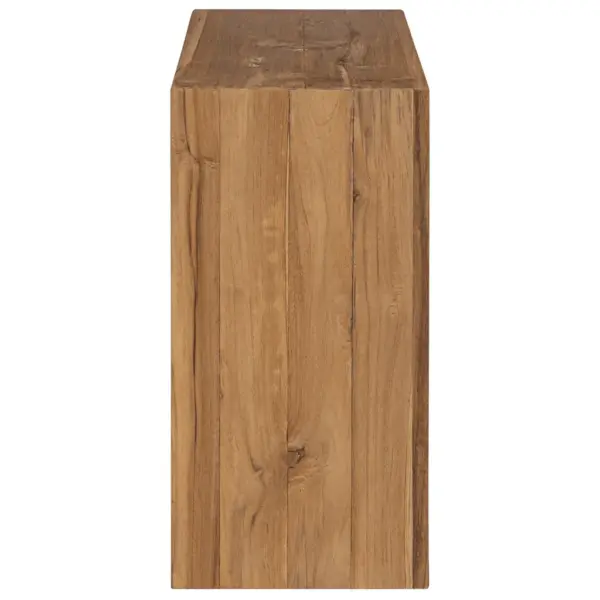 Tiigipuust puhvetkapp kahe ukse ja avatud sektsiooniga, 80 x 30 x 60 cm – 4