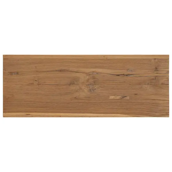 Tiigipuust puhvetkapp kahe ukse ja avatud sektsiooniga, 80 x 30 x 60 cm – 5