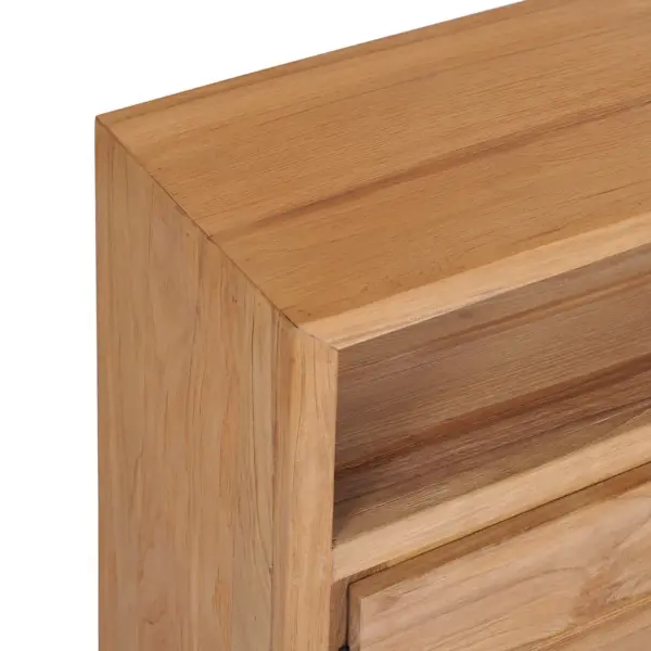 Tiigipuust puhvetkapp kahe ukse ja avatud sektsiooniga, 80 x 30 x 60 cm – 6