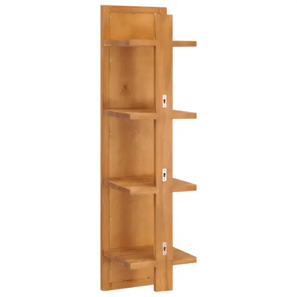 Tiigipuust seinapeegel riiulitega, 30 x 30 x 120 cm – 3