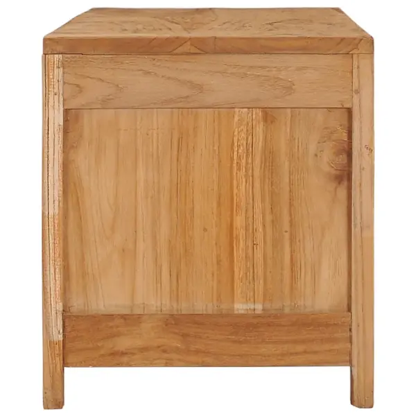 Koloniaalstiilis tiigipuust telerikapp 2 sahtli ja avatud riiuliga, 100 x 30 x 35 cm – 3