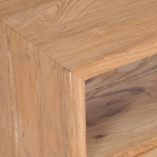 Tiigipuust telerikapp 2 sahtli ja avatud sektsioonidega, 90 x 30 x 40 cm – 6