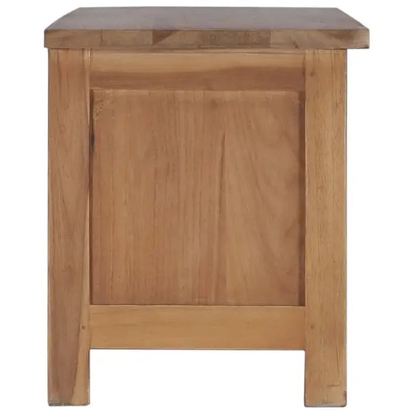 Tiigipuust telerikapp kahe liuguksega, naturaalne viimistlus, 90 x 30 x 35 cm – 5