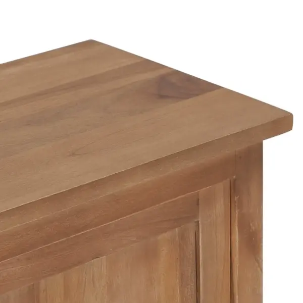 Tiigipuust telerikapp kahe liuguksega, naturaalne viimistlus, 90 x 30 x 35 cm – 6