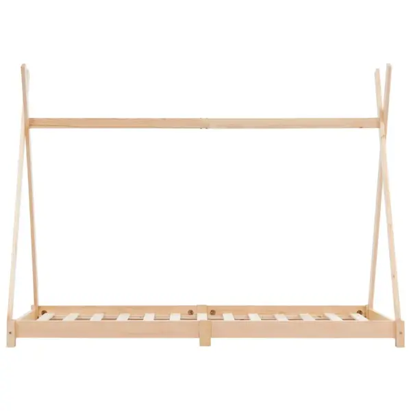 Tipi-stiilis lastevoodiraam liistpõhjaga, männipuit, pruun, 80 x 160 cm – 3