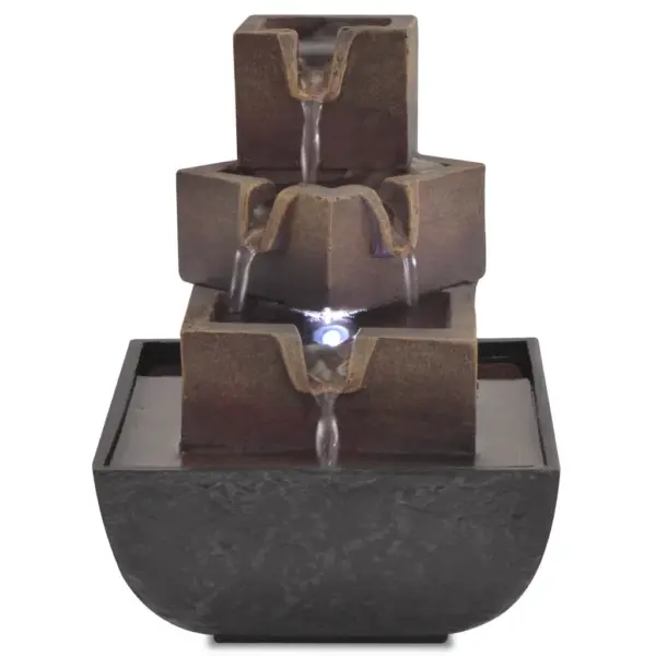 Toapurskkaev LED-valgustusega, polüvaigust, 13,5 x 13,5 x 17,5 cm – 2