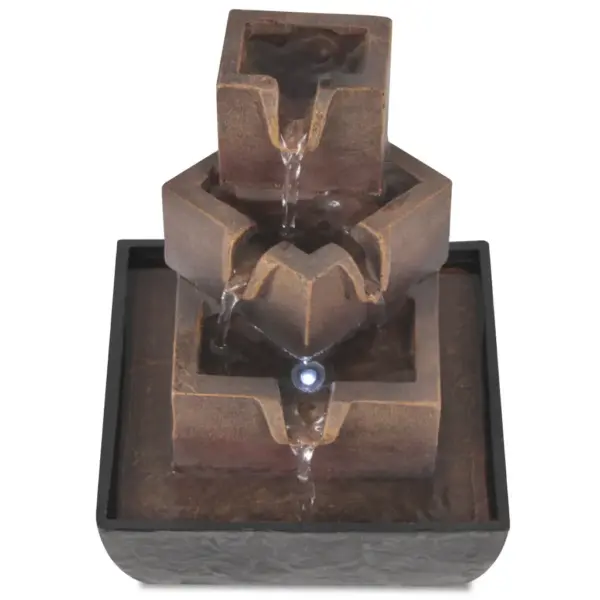 Toapurskkaev LED-valgustusega, polüvaigust, 13,5 x 13,5 x 17,5 cm – 3