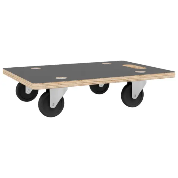 Libisemiskindla pinnaga transpordikäru, 2 tk, 60 x 40 x 11,5 cm, 250 kg – 3