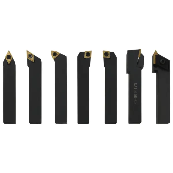 12-osaline treimistööriistade komplekt treipingile, karbiidotsad, 16 x 16 mm, 100 mm, puidust karbis – 7