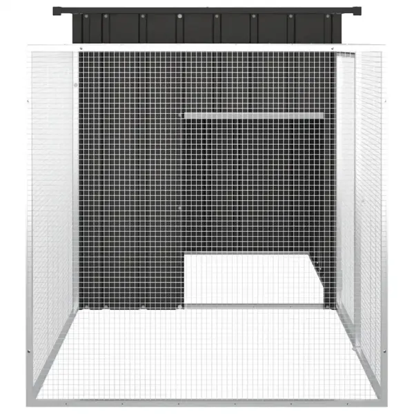 Kanakuut ja väliaedik tsingitud terasest, antratsiithall, 200 x 91 x 100 cm – 4