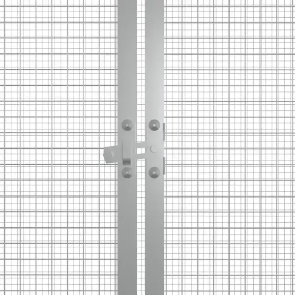 Kanakuut ja väliaedik tsingitud terasest, antratsiithall, 200 x 91 x 100 cm – 5