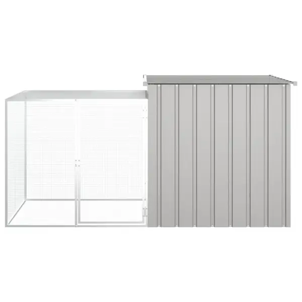 Tsingitud terasest kanapuur majaga, hall, 200 x 91 x 100 cm – 3