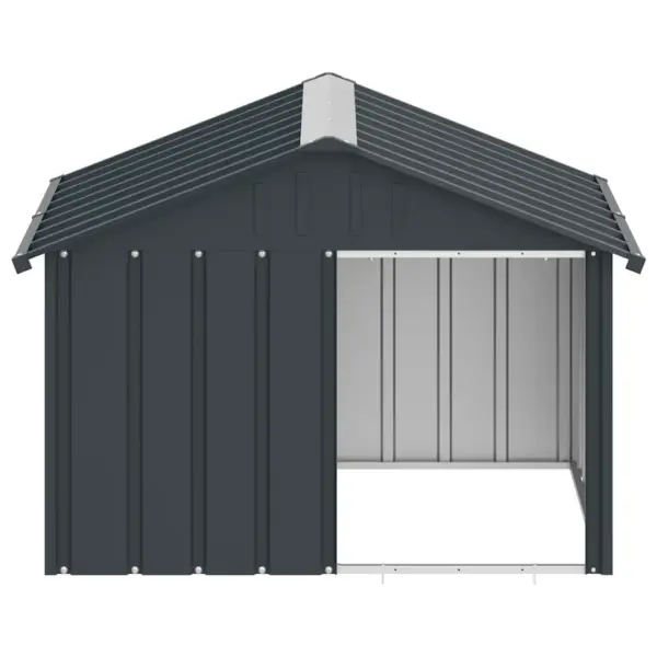 Tsingitud terasest koerakuut katusega, antratsiithall, 116,5 x 103 x 81,5 cm – 5