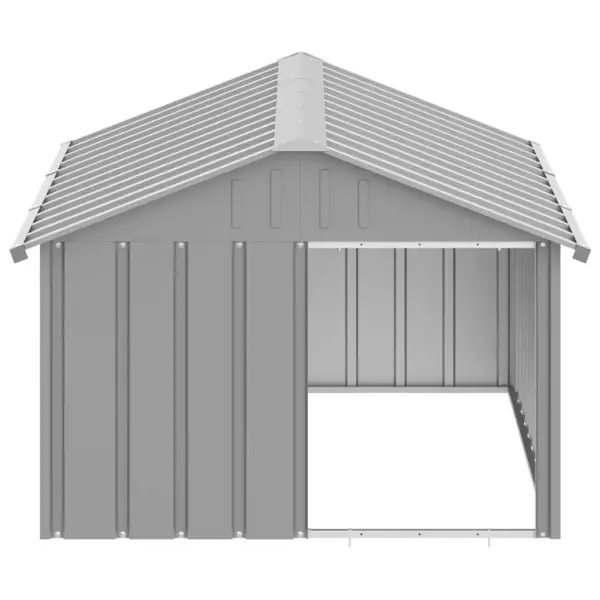 Tsingitud terasest koerakuut, antratsiithall, 116,5 x 153 x 81,5 cm – 5