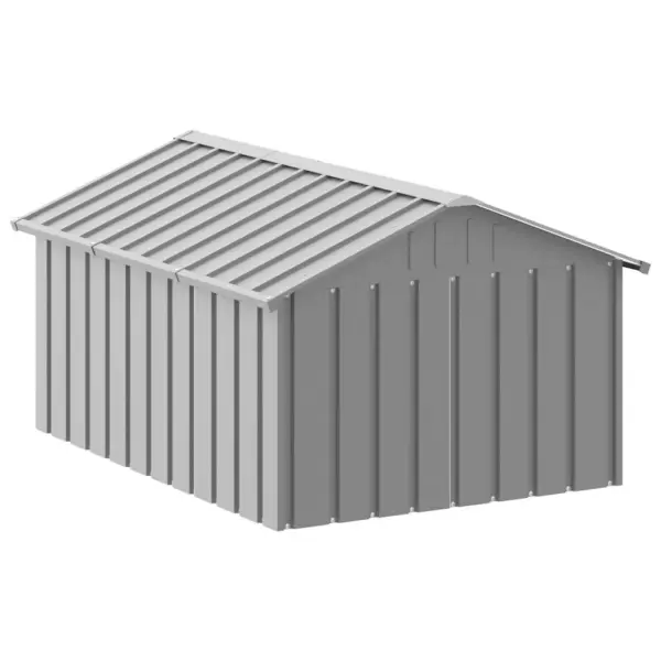 Tsingitud terasest koerakuut, antratsiithall, 116,5 x 153 x 81,5 cm – 7