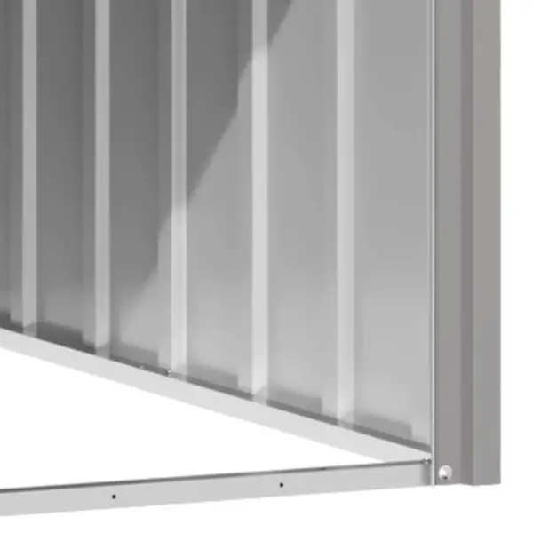 Tsingitud terasest koerakuut, antratsiithall, 116,5 x 153 x 81,5 cm – 8