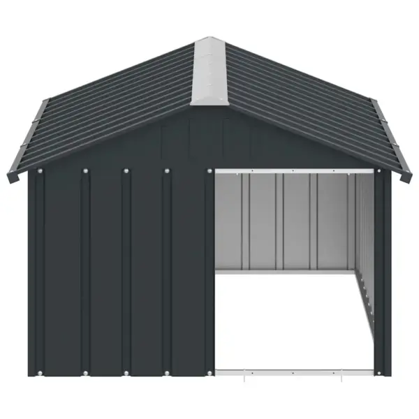 Tsingitud terasest koerakuut, antratsiithall, 116,5 x 153 x 81,5 cm – 5