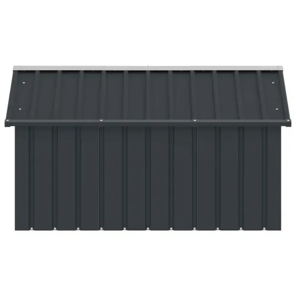 Tsingitud terasest koerakuut, antratsiithall, 116,5 x 153 x 81,5 cm – 6