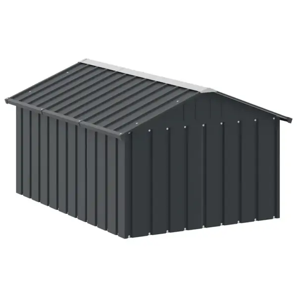 Tsingitud terasest koerakuut, antratsiithall, 116,5 x 153 x 81,5 cm – 7
