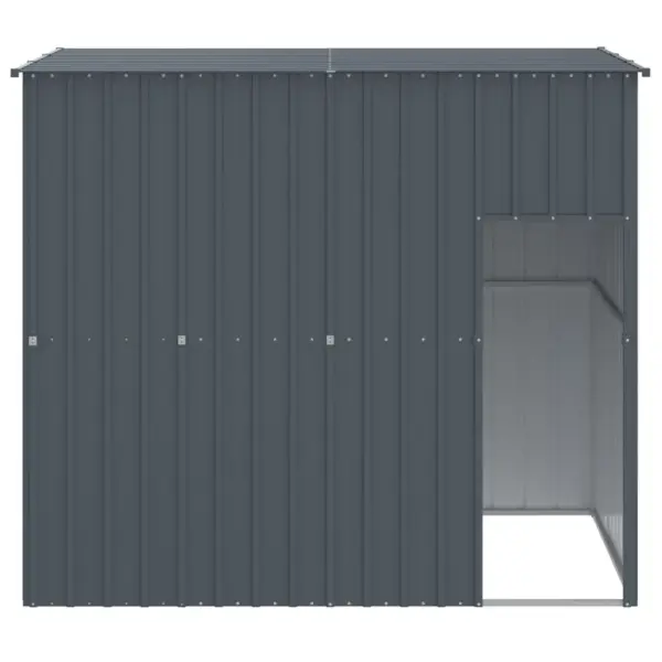 Koerakuut katusega, antratsiithall tsingitud teras, 214 x 153 x 181 cm – 3