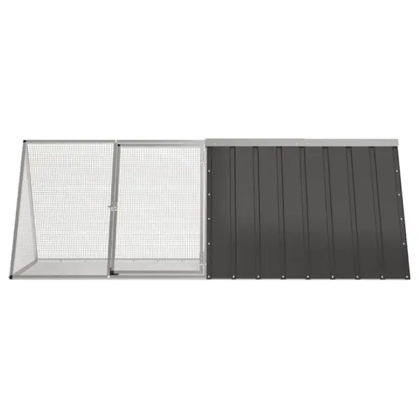 Küülikupuur, antratsiithall tsingitud teras, 201,5 x 80,5 x 71 cm – 3