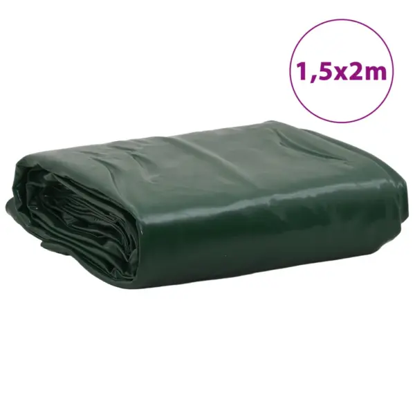 Veekindel PVC-present metallist aasadaga, roheline, 1,5 x 2 m, 650 g/m² – 8
