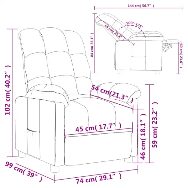 Reguleeritav tugitool käsitsi allalastava seljatoega, tumehall kangas, 74 x 99 x 102 cm – 9