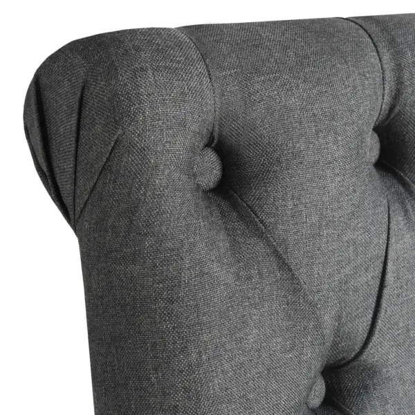 Tumehallid kangast söögitoolid nuppudega seljatoega, 4 tk, puitraam, 42 x 52 x 96 cm – 5