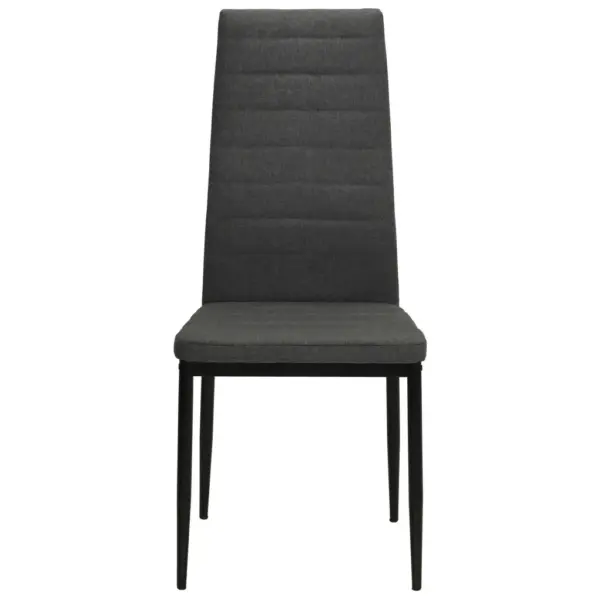Tumehallid kangast söögitoolid metallraamiga, 6 tk, 43 x 44 x 96 cm – 3