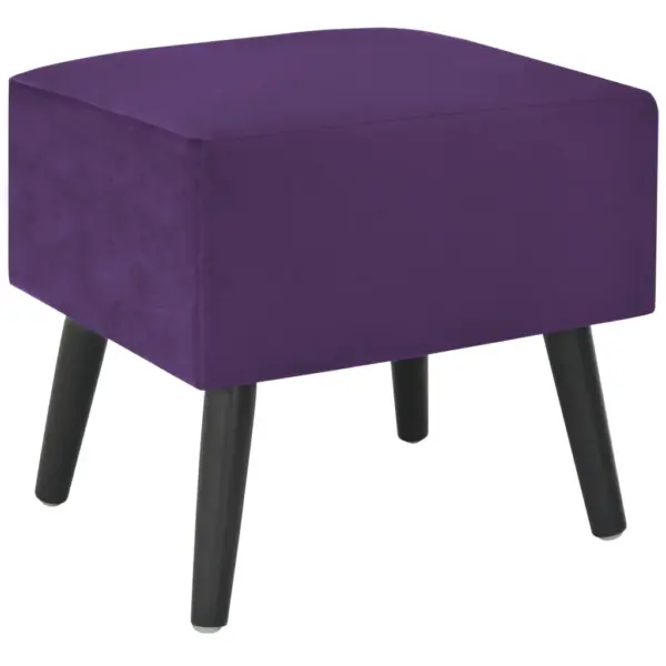 Sametist öökapid ühe sahtliga, 2 tk, tumelillad, 40 x 35 x 40 cm – 4